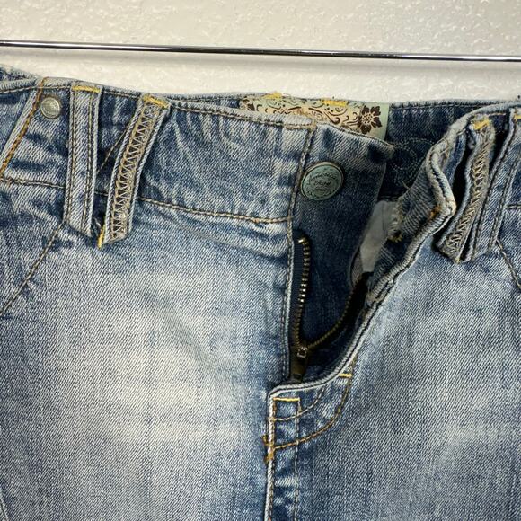 Vintage Y2K Grunge American Rag Womens Micro Mini Jean Skirt Size 7 - Picture 12 of 12